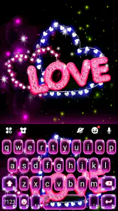 Neon Love キーボード screenshot