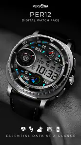 PER12 Digital Watch Face screenshot