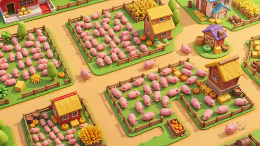 Piggy Escape: 動物パーキングゲーム screenshot