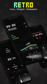 Retro Mode - Icon Pack (Neon) screenshot