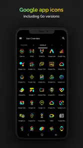Retro Mode - Icon Pack (Neon) screenshot