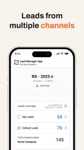 RX Lead Manager App screenshot