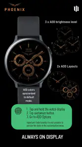 S4U Phoenix Luxury Watch Face screenshot