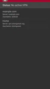 strongSwan VPN Client screenshot