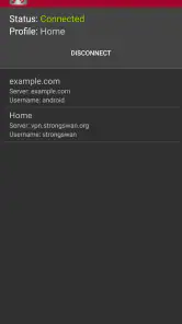 strongSwan VPN Client screenshot