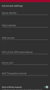 strongSwan VPN Client screenshot