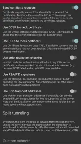 strongSwan VPN Client screenshot