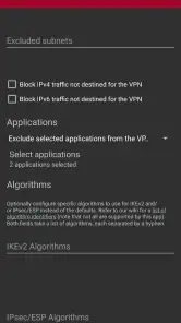 strongSwan VPN Client screenshot