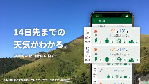 tenki.jp 登山天気 山の天気予報専門の登山アプリ screenshot