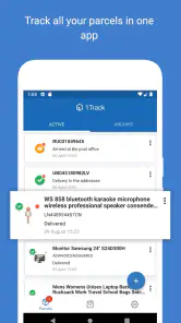 Track your parcels - 1Track screenshot