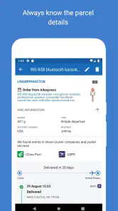 Track your parcels - 1Track screenshot