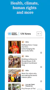 UN News screenshot