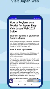 Visit Japan Web Info screenshot