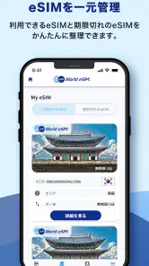 World eSIM 海外eSIM SIMカードなしで海外へ screenshot