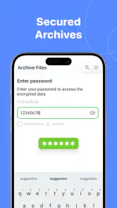 ZipSafe アーカイバー & エクストラクター screenshot