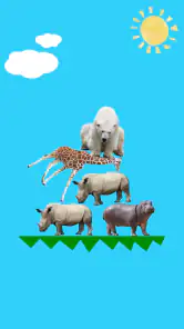 どうぶつタワーバトル - のんびりオンライン対戦ゲーム screenshot