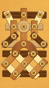 ねじパズル: 木のナットとボルト screenshot