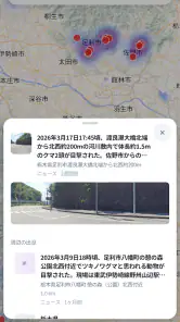 クママップ - 全国クマ出没マップ screenshot