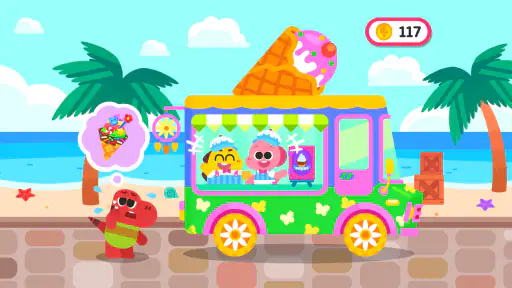 ココビとアイスクリームトラック-デザート、お店、キッズゲーム screenshot