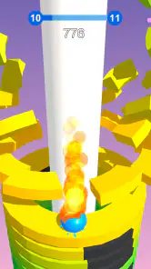 スタックボール - 積み上げられた台座を砕いていこう  screenshot