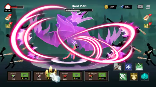 スティックマン大決戦: Idle RPG screenshot