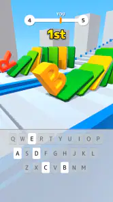 タイプスピン: 文字回転ランゲーム screenshot