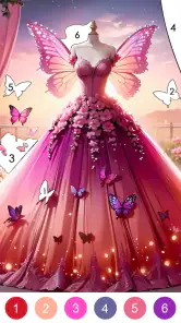 プリンセスドレスぬりえゲーム screenshot