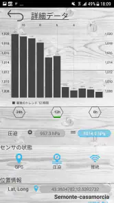 プロフェッショナルな気圧計 screenshot