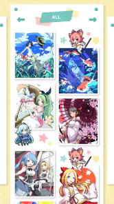 ヲタクの塗り絵 - アニメ風イラストを自分好みに！ screenshot