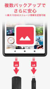 写真バックアップ - 写真の保護や容量問題の解消に screenshot