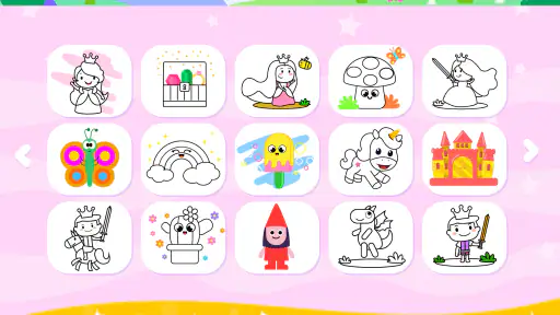 女の子のためのぬりえと絵を描く screenshot