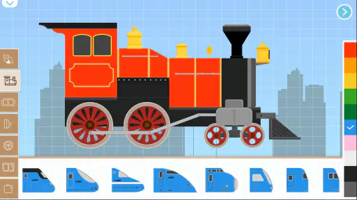 子供のためのレンガ列車ゲーム-子供の電車ゲーム列車鉄道ゲーム screenshot