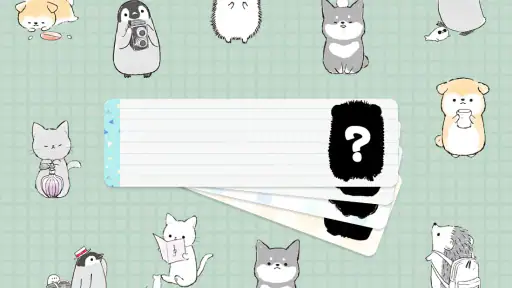 待受にメモ　アニマルライフ　可愛いメモ帳ウィジェット screenshot