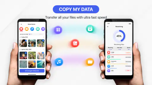 携帯電話の転送 私のデータをコピー screenshot