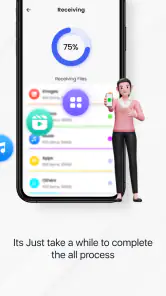 携帯電話の転送 私のデータをコピー screenshot