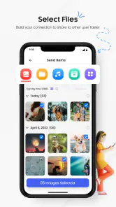 携帯電話の転送 私のデータをコピー screenshot
