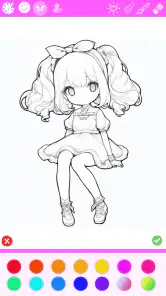 色塗り絵：イラストお絵描きぬりえパズルASMRゲーム screenshot
