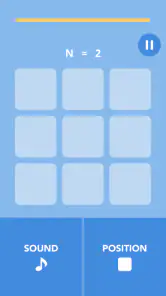 記憶力トレーニングの脳トレゲーム dual n-back screenshot