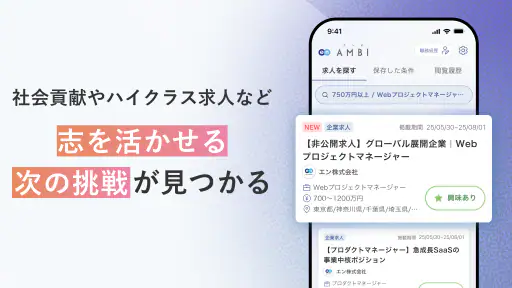 転職ならAMBI-若手ハイキャリアの転職・正社員の求人 screenshot