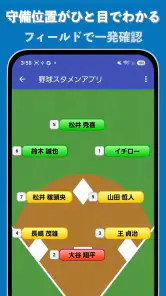 野球/ソフト・スタメン作成 screenshot