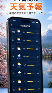 雨雲レーダー：気象庁データに基づく天気予報と雨通知⁠ screenshot