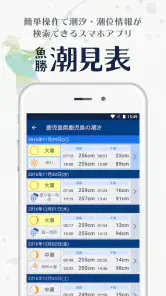 魚勝 潮見表／潮汐・潮位を検索 screenshot