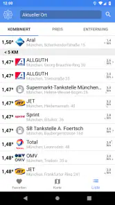 1-2-3 Tanken - Benzinpreise screenshot