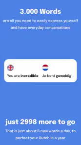 3000 Most Common Dutch Words screenshot