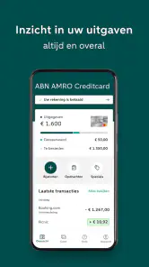 ABN AMRO Creditcard screenshot