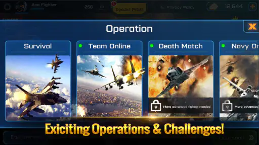 Ace Fighter: luchtgevechten screenshot