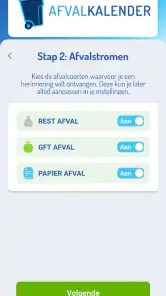 Afvalkalender screenshot