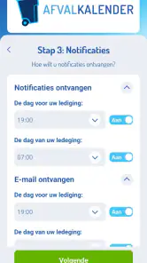 Afvalkalender screenshot