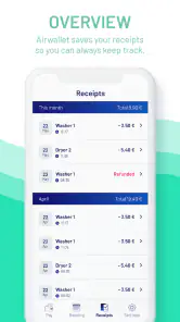 Airwallet screenshot