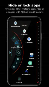 Alpha Hybrid Launcher 4D-thema screenshot